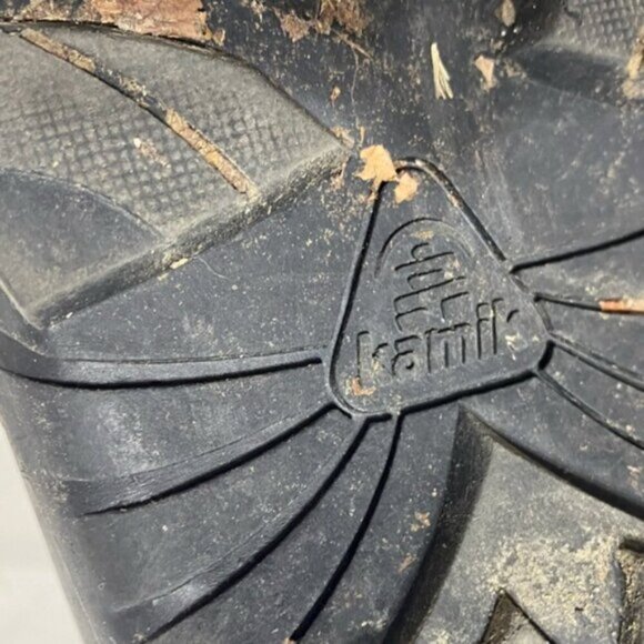 Vintage Kamik Alborg Tan Leather W Rubber Lace Up Winter Boots 11 - Picture 8 of 16